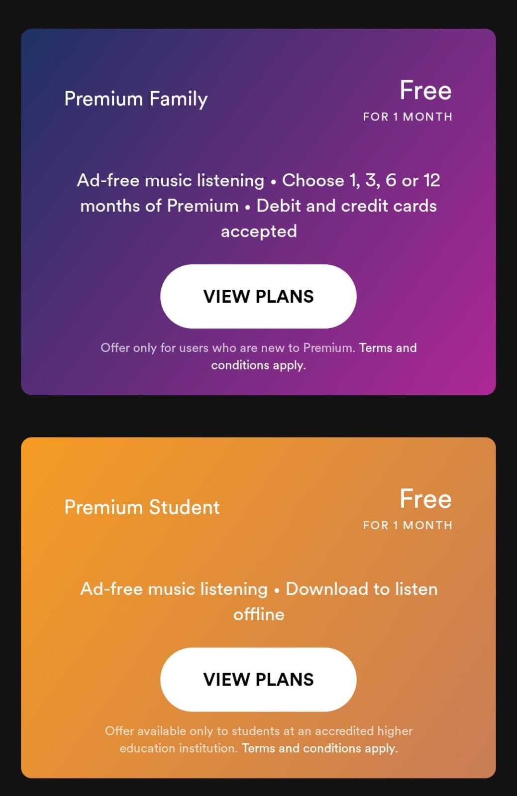 Spotify Pricing Plan