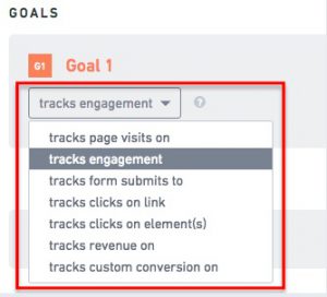 creating personalization goal