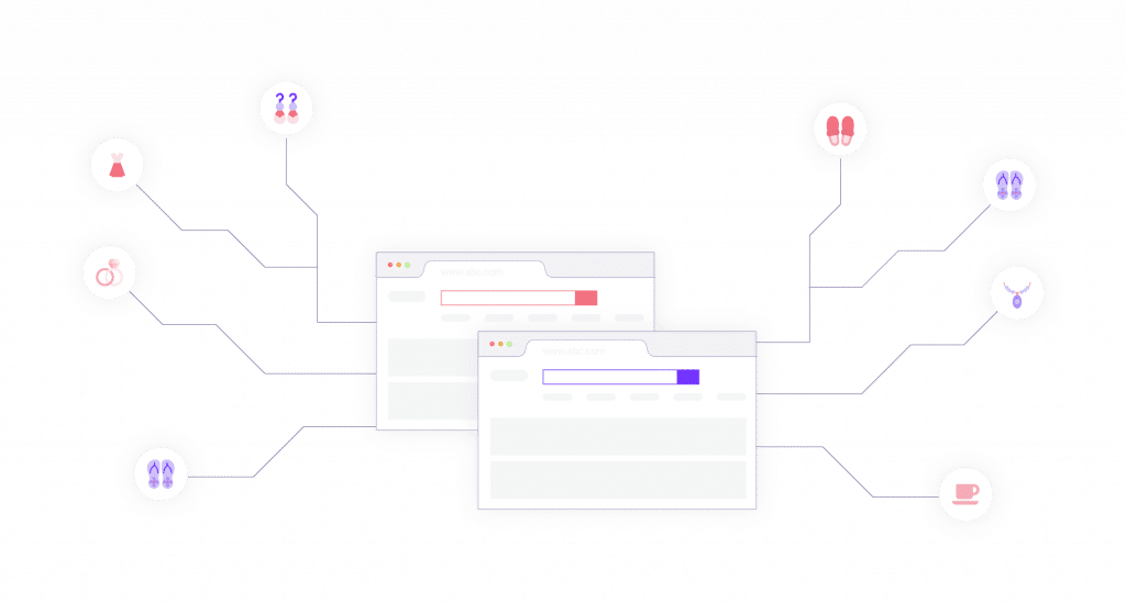 flow diagram for search algorithms of server-side testing